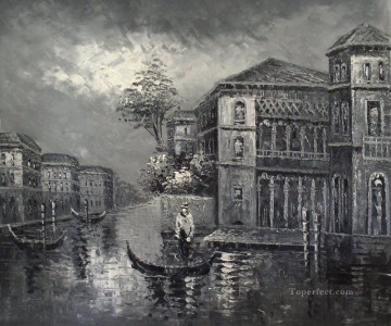 黒と白のヴェネツィア Oil Paintings